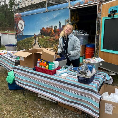 Charter School Students Volunteer with Michigan Cares for Tourism Project
